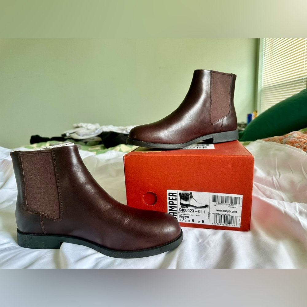 Camper Brown Ankle Boots